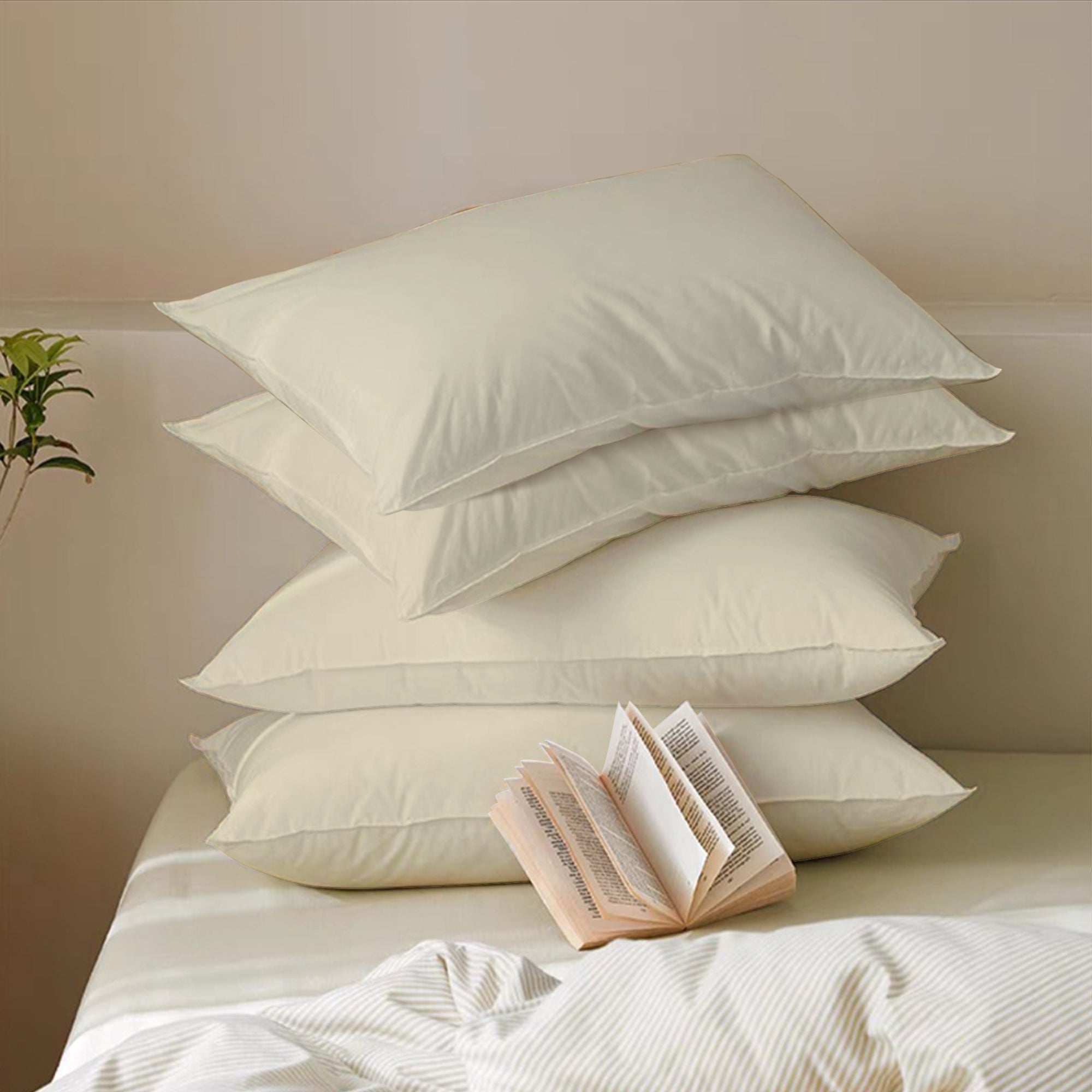 Pillow Cases 4 Pack, Soft & Premium quality, Egyptian Cotton with 200 Thread Count.