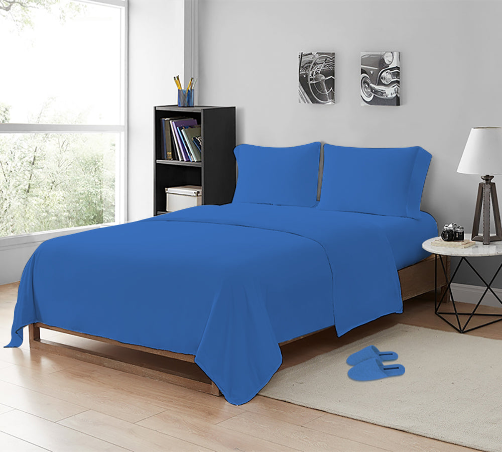 MistyMorning Single small Double King Super King cotton flat Sheet size percale bed cot white black