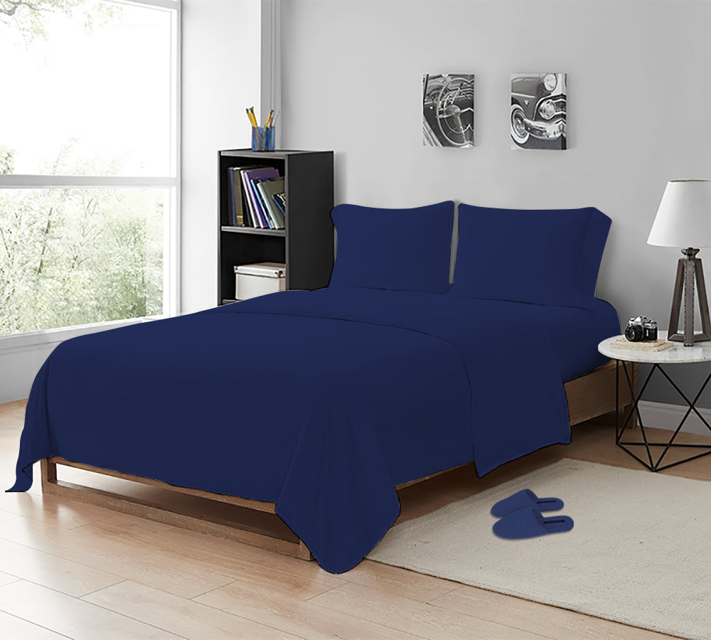 MistyMorning Single small Double King Super King cotton flat Sheet size percale bed cot white black