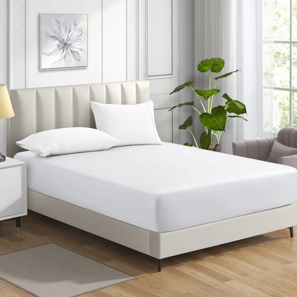MistyMorning what is Single small Double King Super King cotton Fitted Sheet sizes pattern percale grey yellow