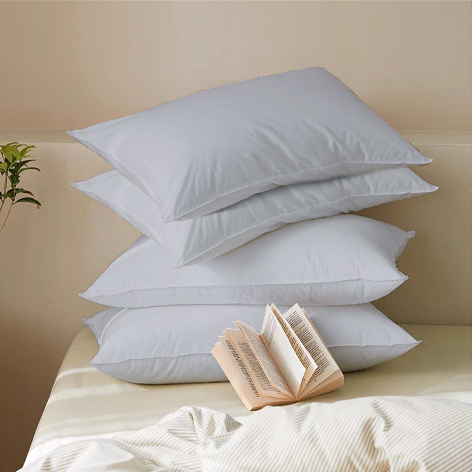 Pillow Cases 4 Pack, Soft & Premium quality, Egyptian Cotton with 200 Thread Count.