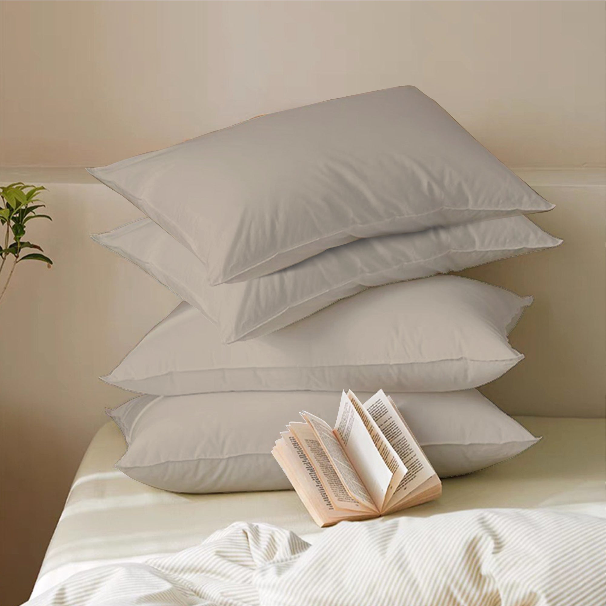 Pillow Cases 4 Pack, Soft & Premium quality, Egyptian Cotton with 200 Thread Count.