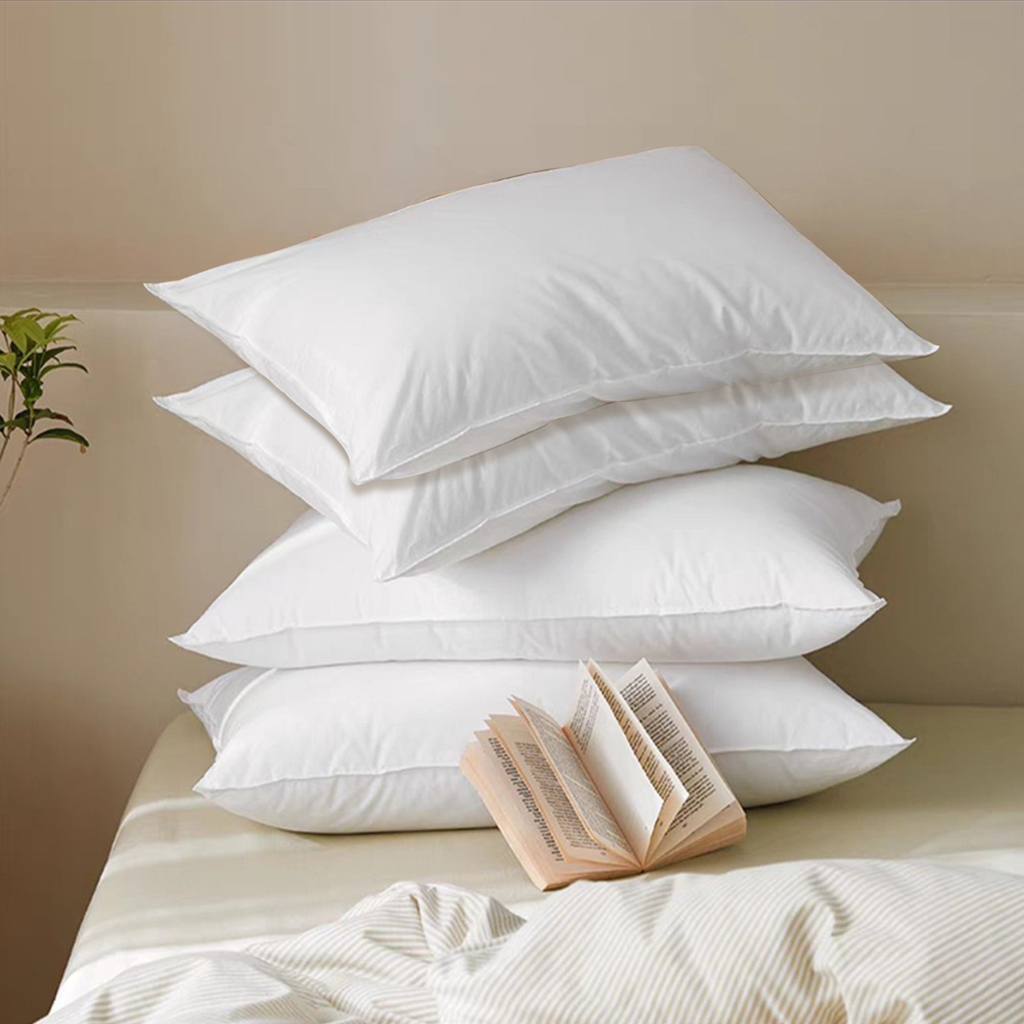 Pillow Cases 4 Pack, Soft & Premium quality, Egyptian Cotton with 200 Thread Count.